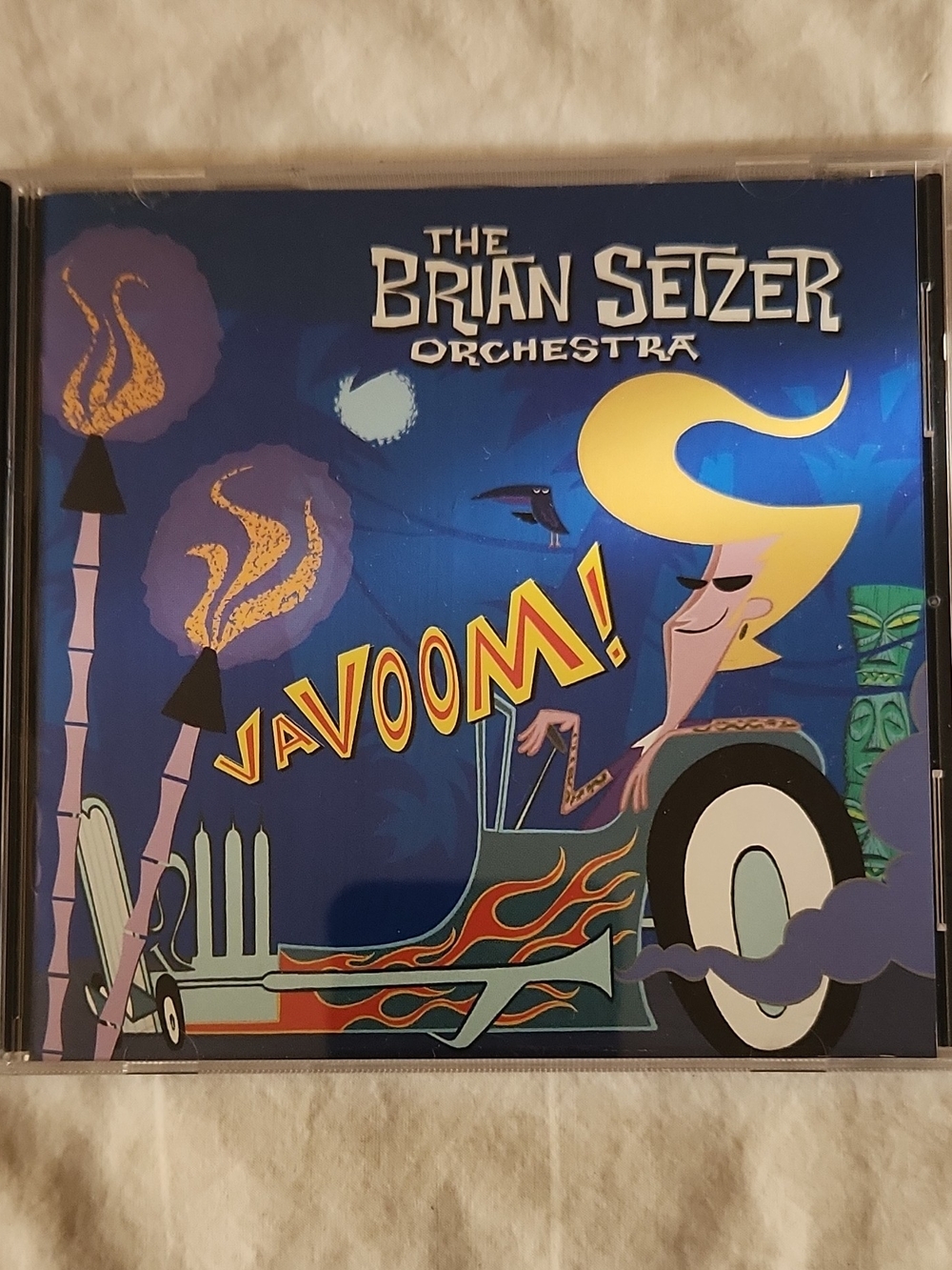 The Brian Setzer Orchestra - VaVoom! CD (Black with Red Flames)